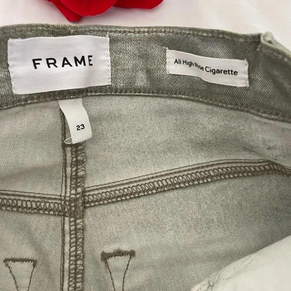 Frame Ali Highrise metallic coated denim - Picture 6 of 11